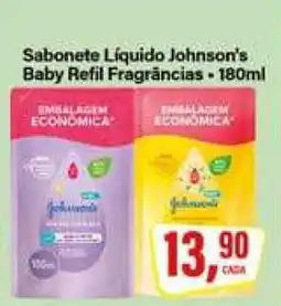 Rede Supermarket Sabonete Líquido Johnson's Baby Refil Fragrâncias oferta