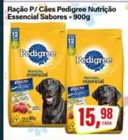 Rede Supermarket Ração P/ Cães Pedigree Nutrição Essencial Sabores oferta