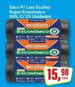 Rede Supermarket Saco P/ Lixo Ecolixo Super Econômico oferta