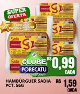 Supermercado Porecatu Hambúrguer sadia oferta