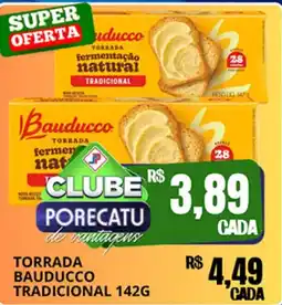 Supermercado Porecatu Torradabauducco fermentação natural tradicional oferta
