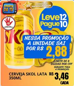 Supermercado Porecatu Cerveja skol lata oferta