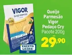 Supermercados Jau Serve Queijo Parmesão Pedacão Vigor oferta