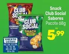 Supermercados Jau Serve Snack club social sabores oferta