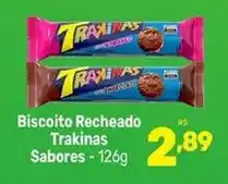 Supermercados Jau Serve Biscoito recheado trakinas oferta