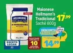 Supermercados Jau Serve Maionese hellmann's tradicional oferta