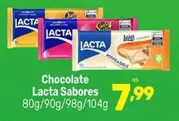Supermercados Jau Serve Chocolate Lacta Sabores oferta