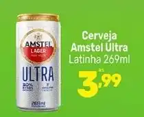 Supermercados Jau Serve Cerveja Amstel Ultra oferta