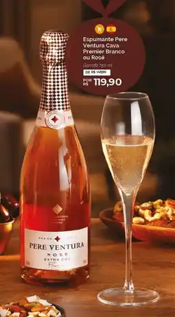 Oba Hortifruti Espumante Pere Ventura Cava Premier Branco ou Rosé oferta