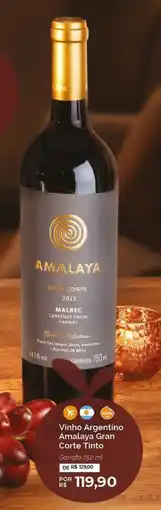 Oba Hortifruti Vinho Argentino Amalaya Gran Corte Tinto oferta