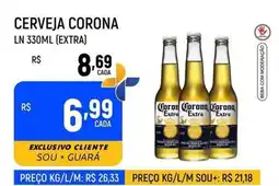 Supermercado Guará cerveja corona ln 330ml (extra) oferta