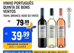 Supermercado Guará vinho português quinta de bons ventos oferta