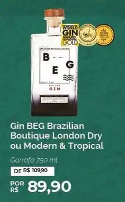 Oba Hortifruti Gin Beg Brazilian Boutique London Dry ou Modern & Tropical oferta