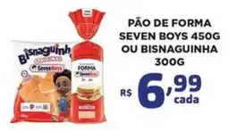Bahamas Mix pão de forma seven boys ou bisnaguinha oferta