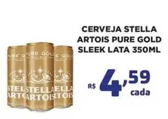 Cerveja stella artois pure gold sleek
