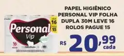 Bahamas Mix papel higiênico personal vip folha dupla oferta