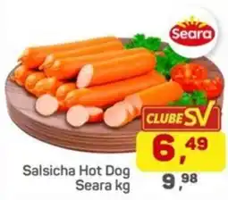 Supermercados São Vicente Salsicha Hot Dog Seara oferta