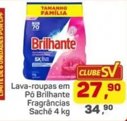 Supermercados São Vicente Lava-roupas em Pó Brilhante Fragrâncias Sachê oferta