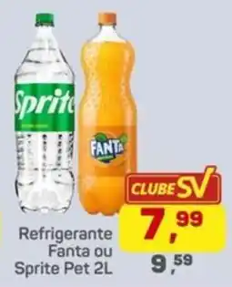 Supermercados São Vicente Refrigerante Fanta ou Sprite Pet oferta
