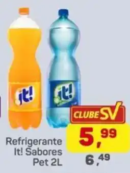 Supermercados São Vicente Refrigerante It! Sabores Pet 2L oferta