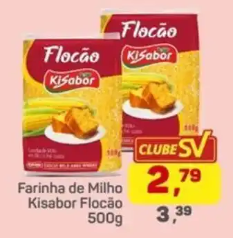 Supermercados São Vicente Farinha de Milho Kisabor Flocação oferta