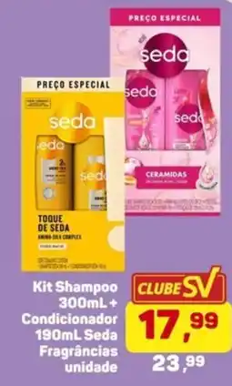 Supermercados São Vicente Kit Shampoo + Condicionador Seda oferta