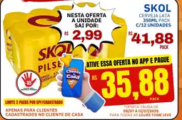 Tome Leve Skol cerveja lata oferta