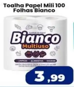 VN Autosserviço Toalha papel mili 100 folhas branco oferta