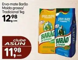 Asun Erva-mate Barão Moida grossa/ Tradicional oferta
