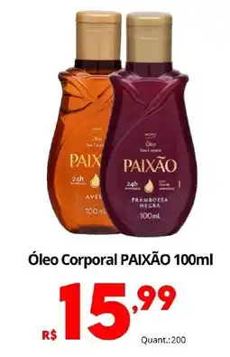 Althoff Supermercados Óleo Corporal Paixão oferta