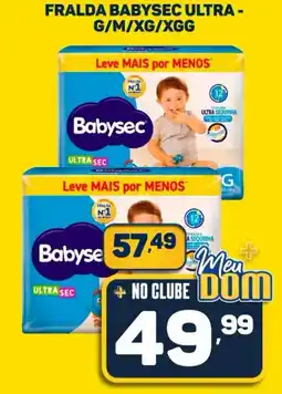 Dom Atacadista Fralda babysec ultra oferta