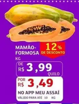 Assaí Atacadista mamão-formosa oferta