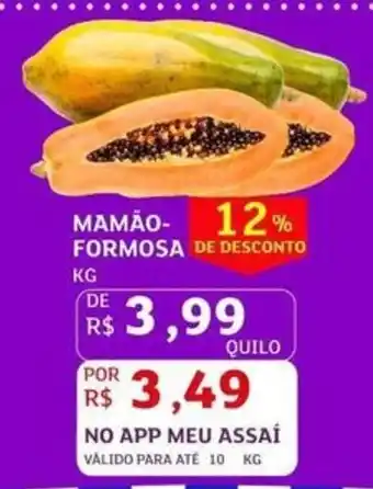 Assaí Atacadista mamão-formosa oferta