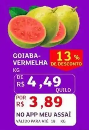 Assaí Atacadista goiaba-vermelha oferta