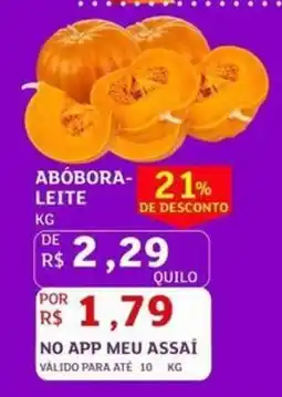 Assaí Atacadista abóbora-leite oferta
