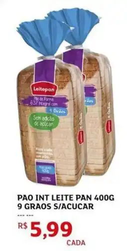 Assaí Atacadista pao inteiro leite pan 9 graos s/acucar oferta