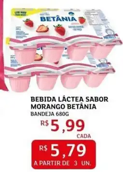 Assaí Atacadista Bebida láctea sabor morango betânia oferta