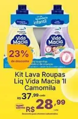 Super Lagoa Kit Lava Roupas Liquida Vida Macia Il Camomila oferta