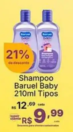 Super Lagoa Shampoo Baruel Baby 210ml Tipos oferta