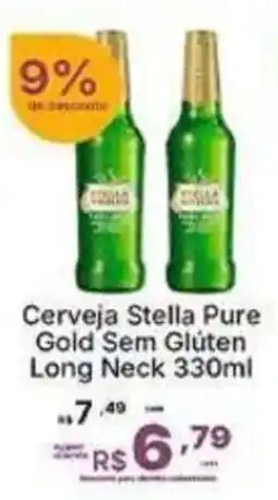 Super Lagoa Cerveja Stella Pure Gold Sem Glúten oferta