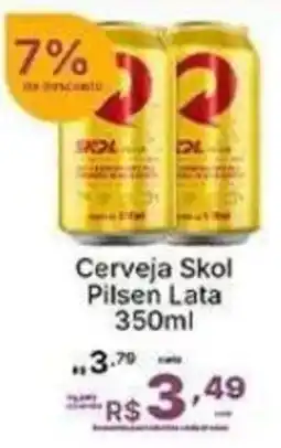 Super Lagoa Cerveja Skol Pilsen Lata oferta