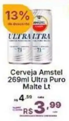 Super Lagoa Cerveja Amstel Ultra Puro oferta