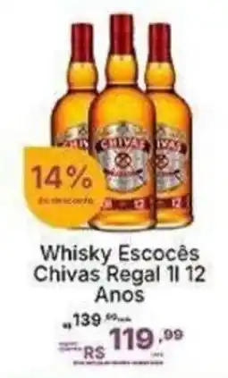 Super Lagoa Whisky Escocês Chivas Regal 11 12 Anos oferta