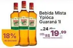 Super Lagoa Bebida Mista Ypióca Guaraná 1l oferta