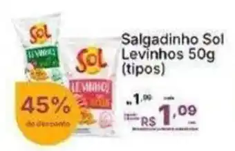 Super Lagoa Salgadinho Sol Levinhos oferta