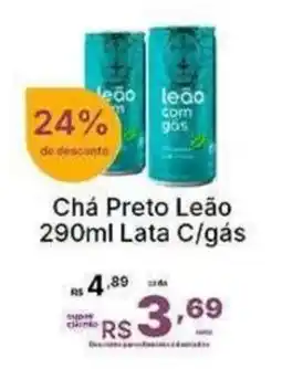 Super Lagoa Chá Preto Leão Lata C/gás oferta