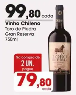 Zaffari Vinho Chileno Toro de Piedra Gran Reserva oferta
