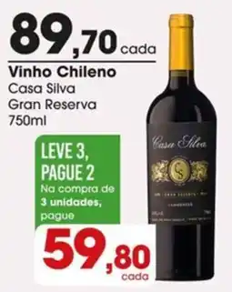 Zaffari Vinho Chileno Casa Silva Gran Reserva oferta