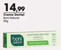 Zaffari Creme Dental Boni Natural oferta