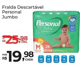 Super Luna Fralda Descartável Personal Jumbo oferta